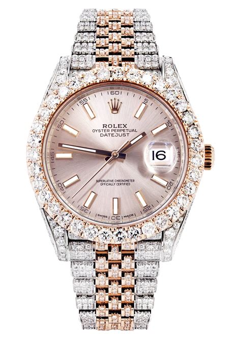 men's rose gold rolex watch|rose gold Rolex with diamonds.